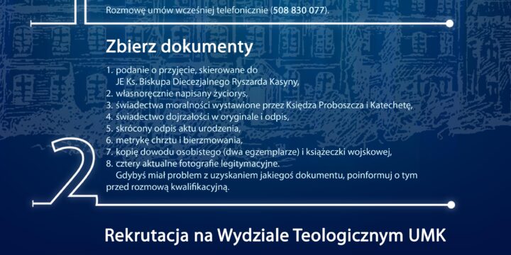 Nabór do Wyższego Seminarium Duchownego Diecezji Pelplińskiej