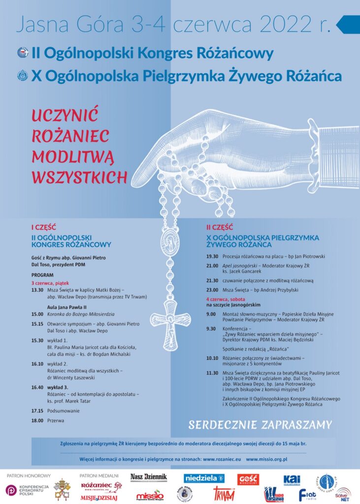 II Ogólnopolski Kongres Różańcowy - plakat