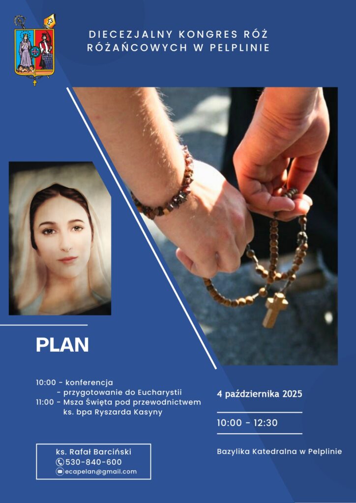 Plakat - Diecezjalny Kongres Róż Różańcowych w Pelplinie