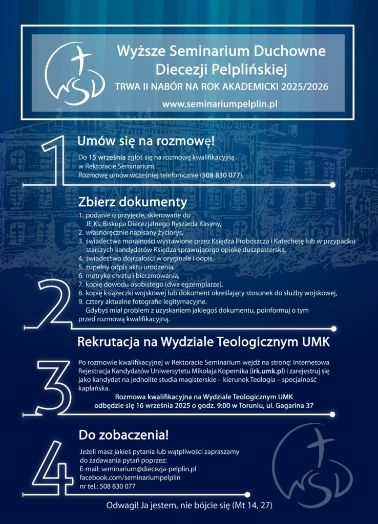 Plakat - WSD II nabór na rok akademicki 2025-2026