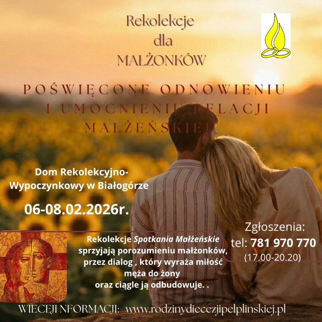 Plakat - Rekolekcje dla małżonków 2026